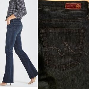 AG Adriano Goldschmied “The Club” flare/bootcut jeans dark rinse denim sz 8/30